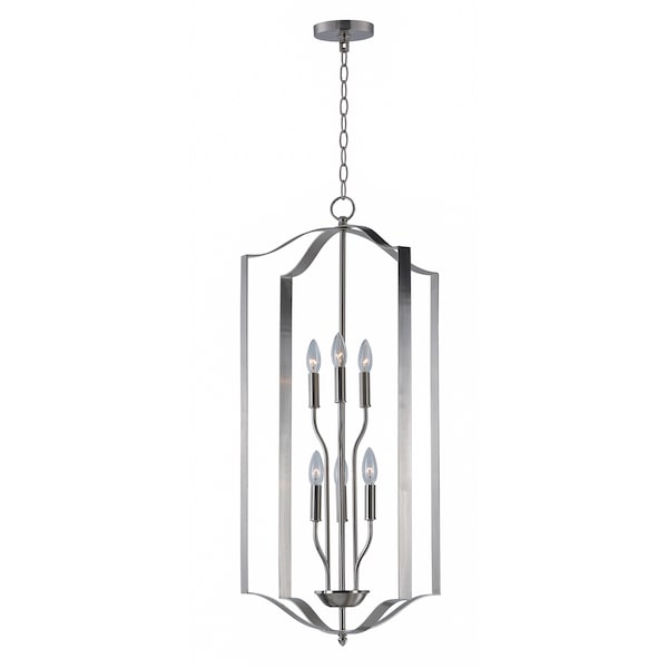 Maxim Lighting Provident 6-Light 18" Wide Satin Nickel Pendant Light 10038SN - main